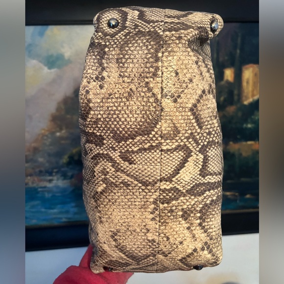 Furla Python Embossed Shoulder Bag - Picture 12 of 17